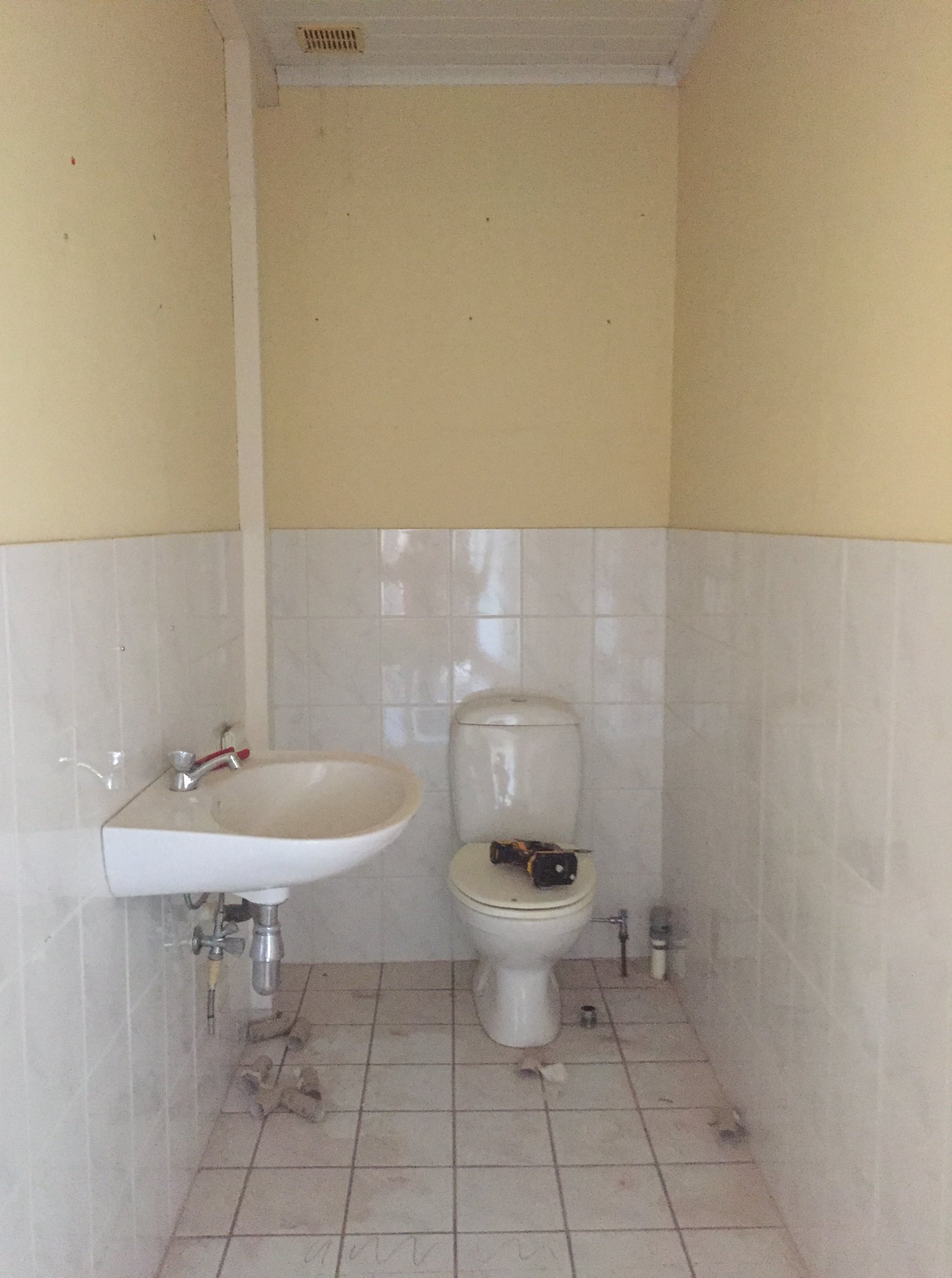 Toilet voor renovatie